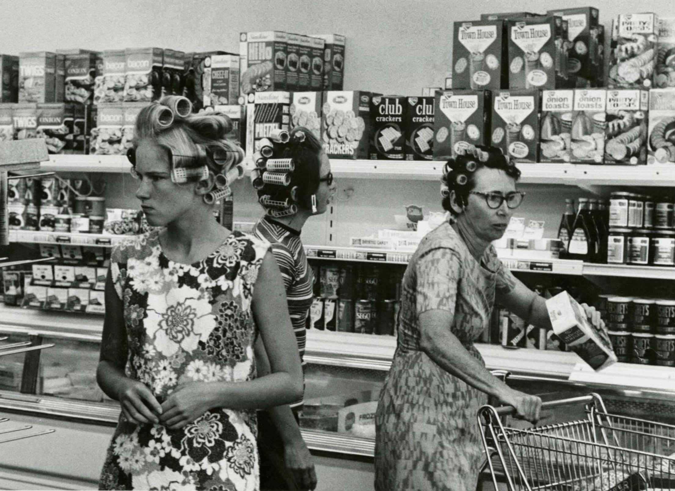 Grocery shoppers. 